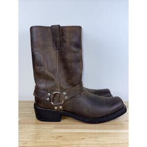 DURANGO CROSSROADS 11" MENS USA Size 13D BROWN LEATHER HARNESS MOTO BOOTS